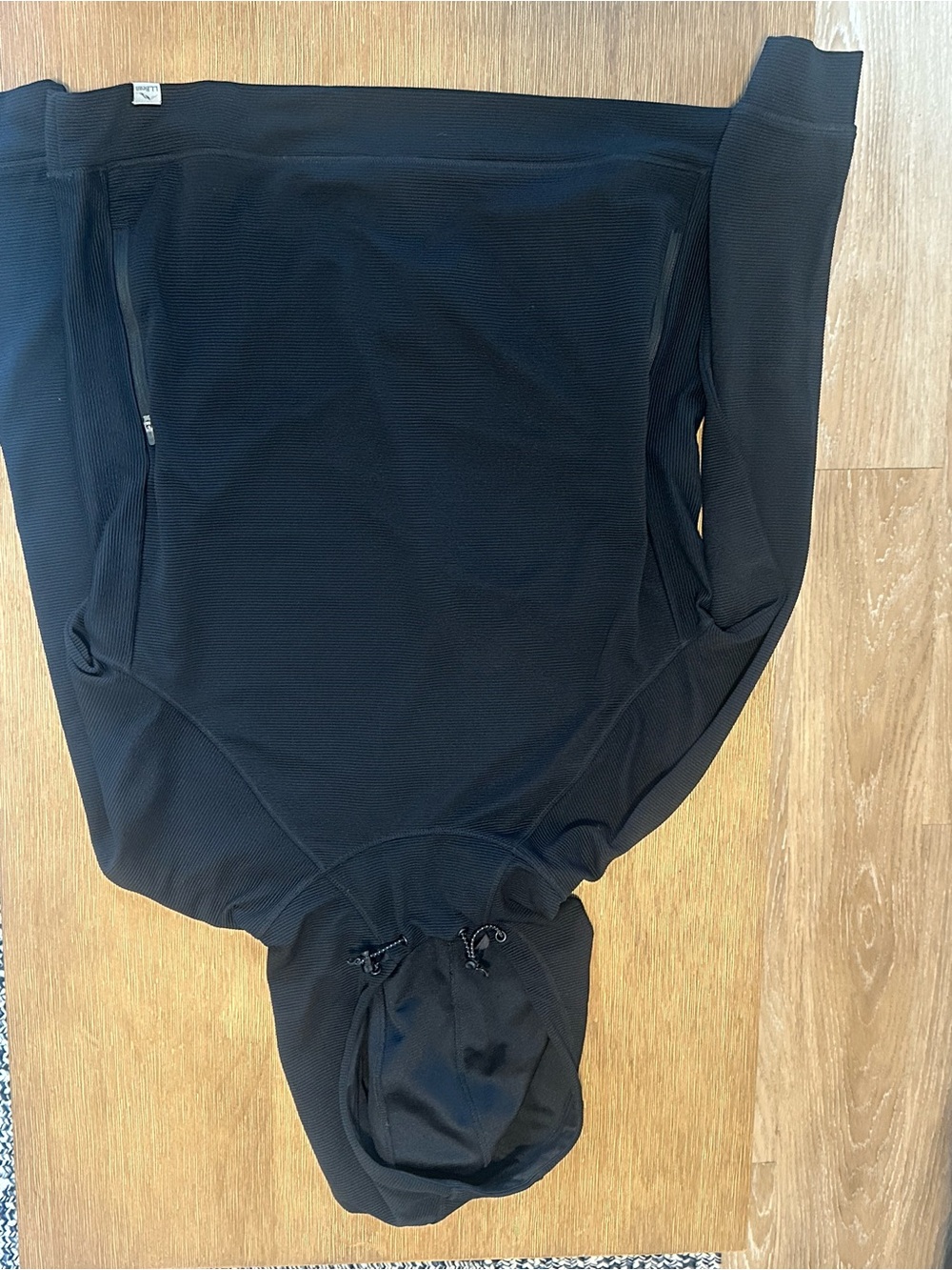 L.L. Bean Black Hooded Pullover Sweatshirt